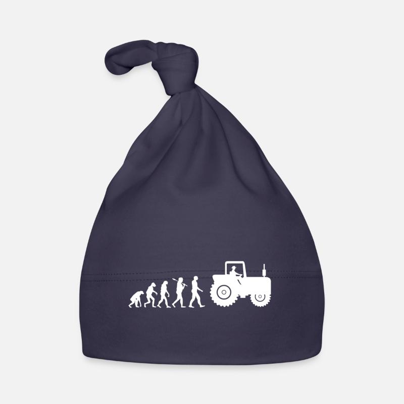 Traktor Landwirtschaft Evolution Geschenk Baby Bio-Mütze