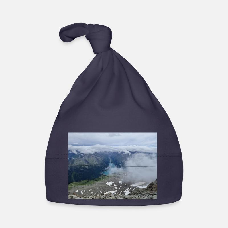 Blick auf den Schlegeis Stausee Baby Bio-Mütze