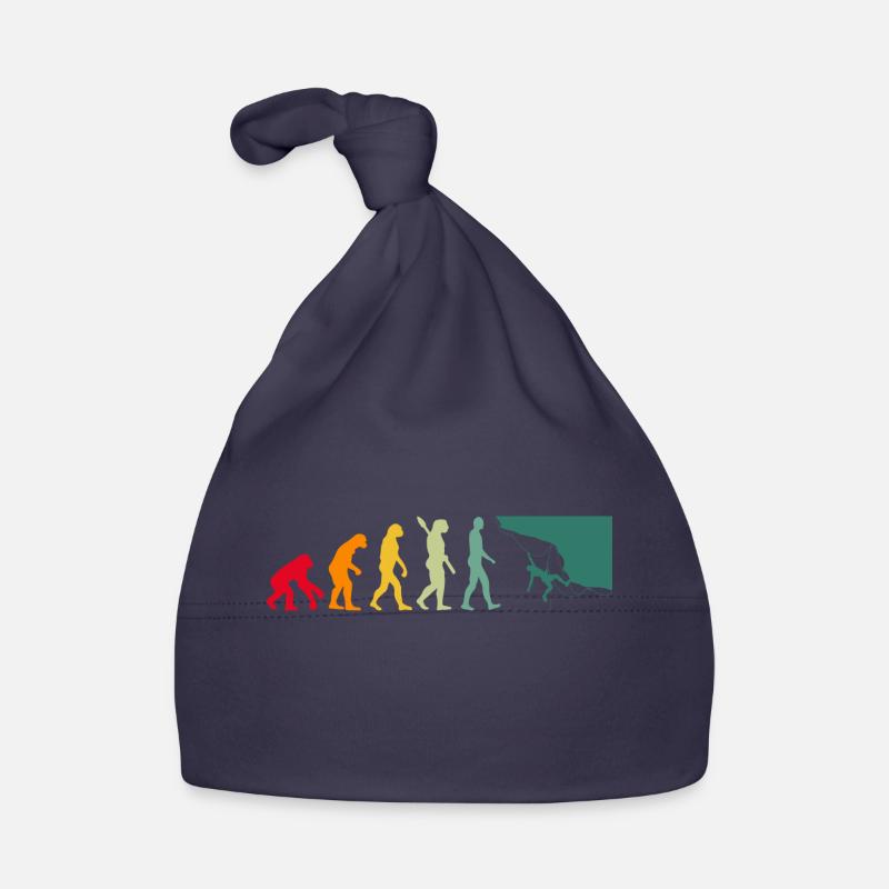 Evolution Graphic Climbing Climber Bouldering Boul Baby Bio-Mütze
