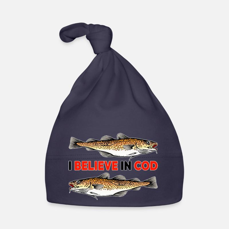 Fishing - I believe in Cod Organic Baby Cap