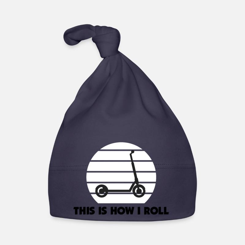 E-Scooter Roller Scooter - Bonnet bio Bébé - marine