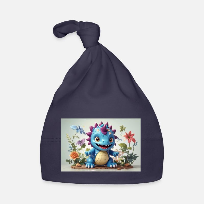 Monstre 10 - Bonnet bio Bébé - marine