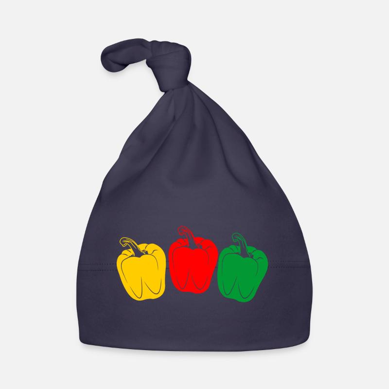 Three colors Peppers Organic Baby Cap