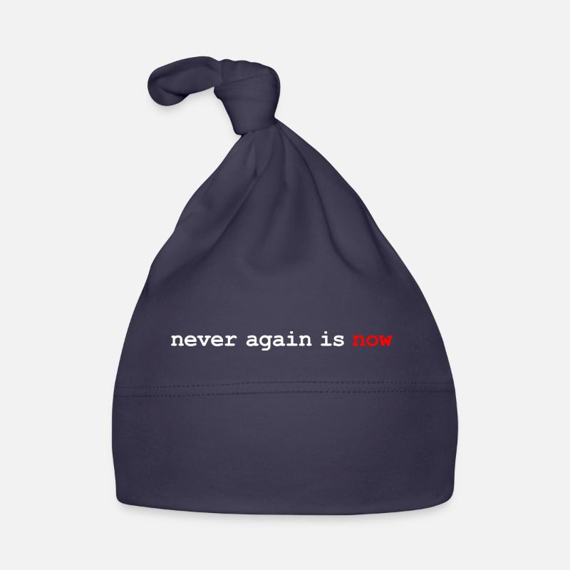 never again is now Baby Bio-Mütze