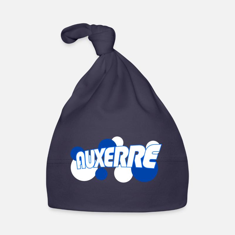 Auxerre Retro Tippfehler Blau Baby Bio-Mütze