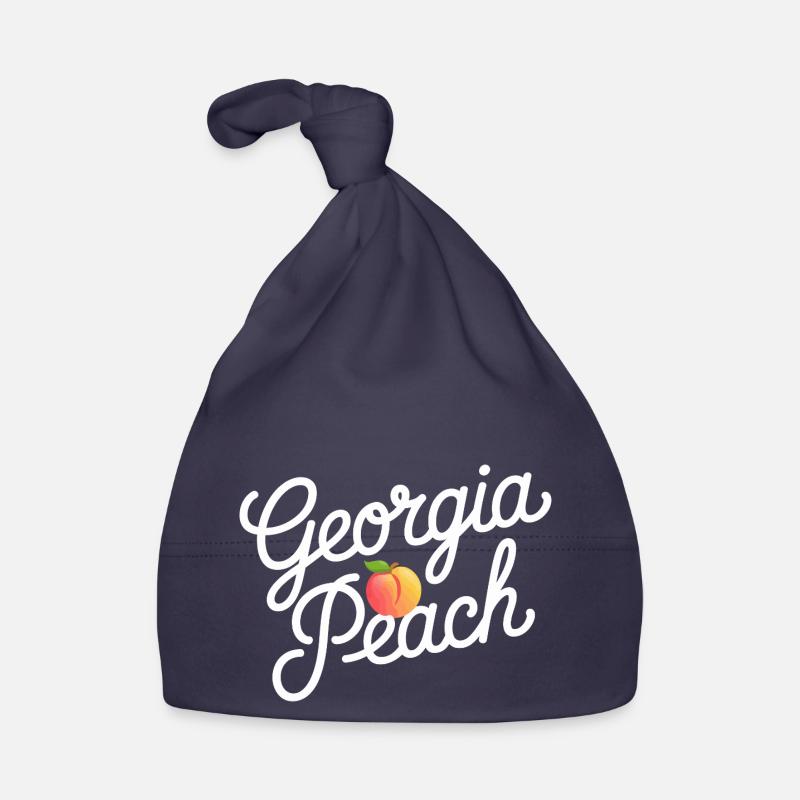 Georgia Peach Script Organic Baby Cap