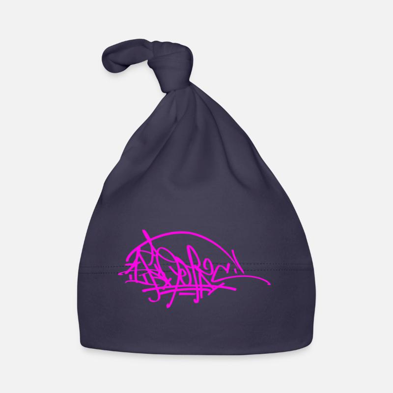 PRC ikon rose tag - Bonnet bio Bébé - marine