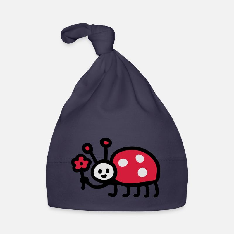 Ladybug - Flower 3 Organic Baby Cap