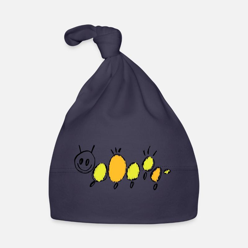 bruco Cappellino ecologico per neonato