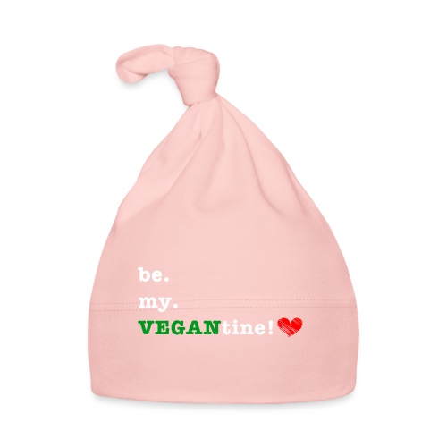 be my VEGANtine - white - Organic Baby Cap