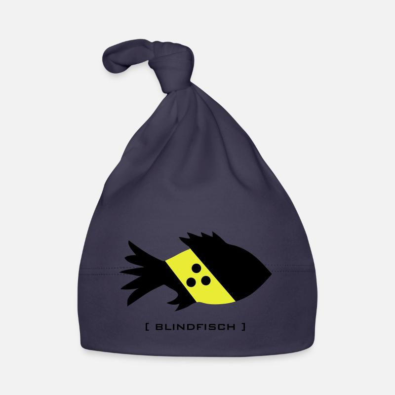 blind fish, blind goofy dork blind Organic Baby Cap