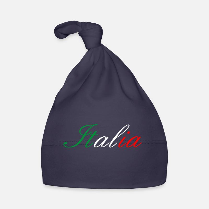 Italia écriture couleur drapeau Bonnet bio Bébé