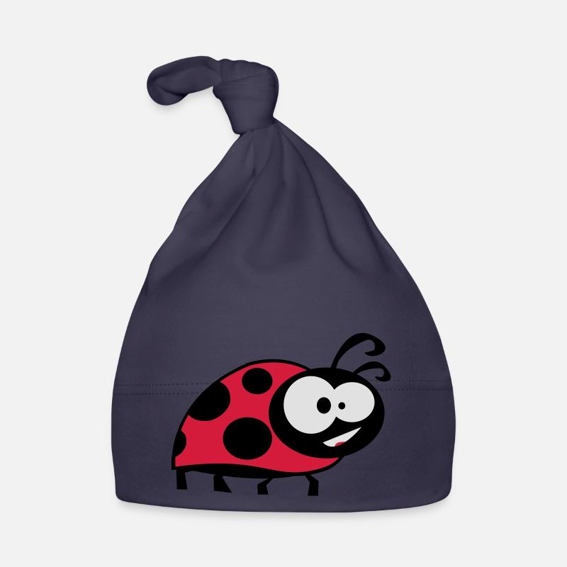 ladybug la coccinella - Bonnet bio Bébé - marine