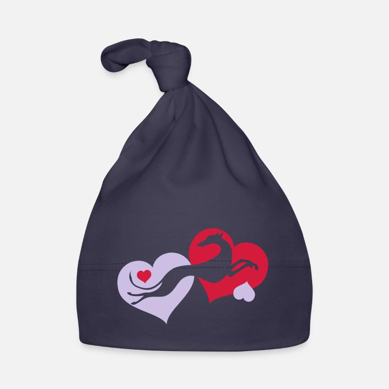 Lévrier Valentin - Bonnet bio Bébé - marine