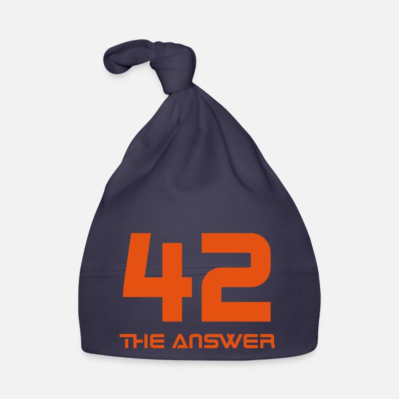 42, the answer galaxy science fiction UFO rocket Organic Baby Cap