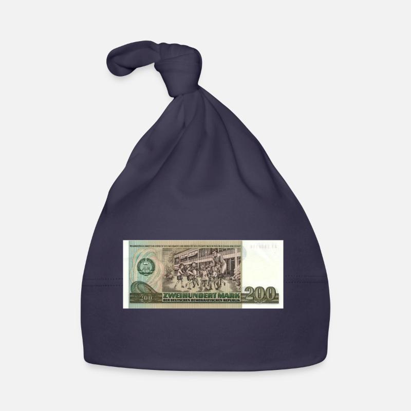 200 marks de la RDA - Bonnet bio Bébé - marine