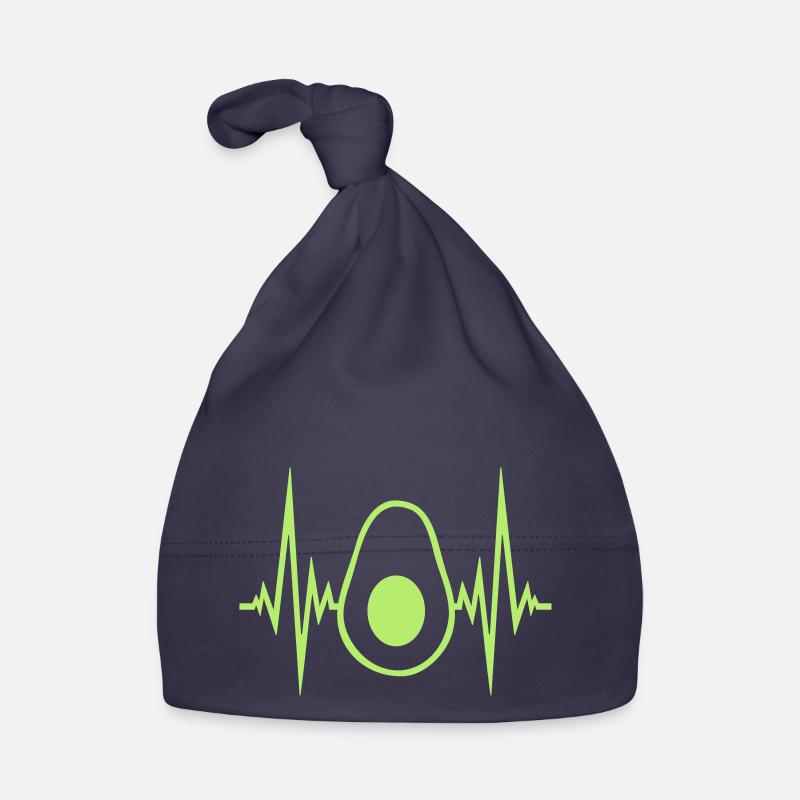 heartbeat avocado pulse frequency clipart fruit gemu Organic Baby Cap