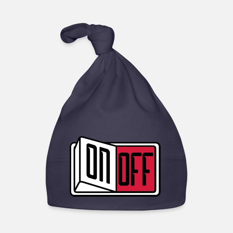 off on switch button button turn off Organic Baby Cap