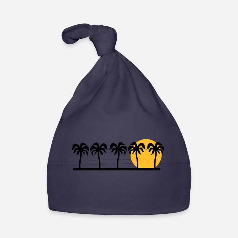 palm trees Organic Baby Cap