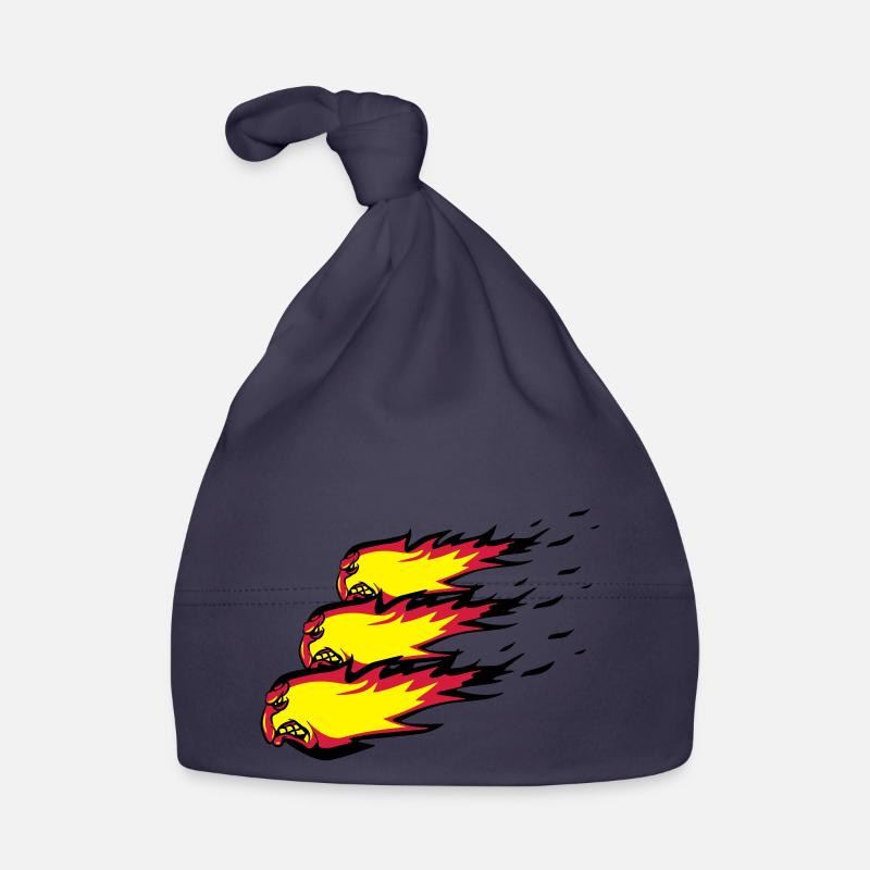 Fire flame fireball formation agro Organic Baby Cap
