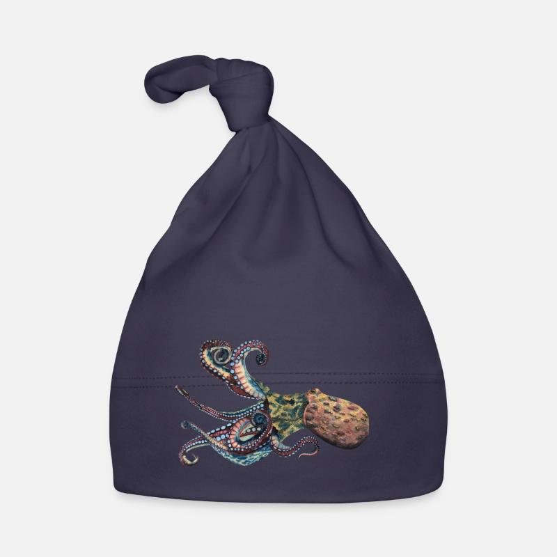 Octopus Squid Organic Baby Cap