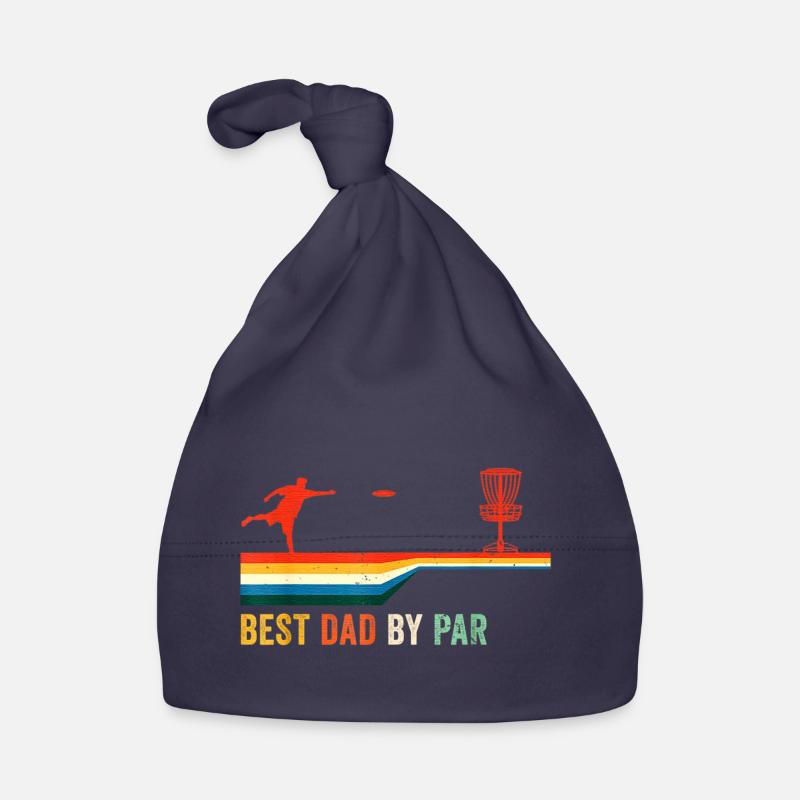 Best Dad By Par Disc Golf Golfing Golfer Gift Disk Organic Baby Cap