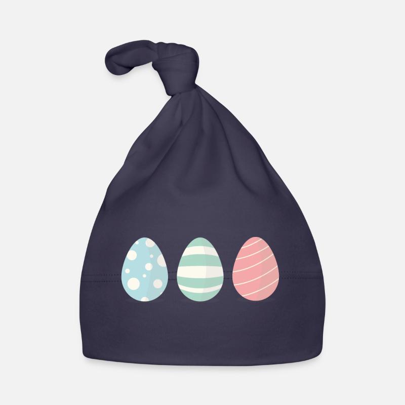 Three Easter eggs Organic Baby Cap