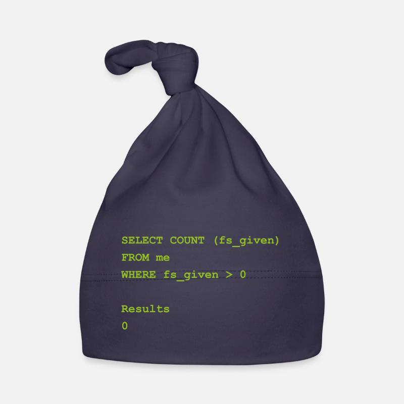 Select count Gift Programming Computer Science Organic Baby Cap