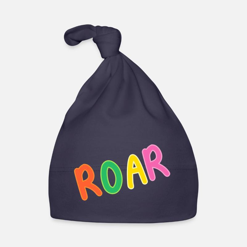 Roar Text Organic Baby Cap