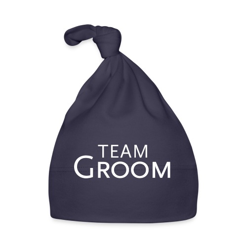 Team Groom - weisse Schrift - Baby Mütze