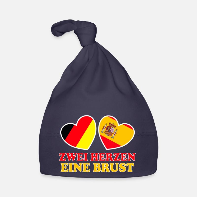 Deutschland Spanien Deutsch Spanier Baby Bio-Mütze