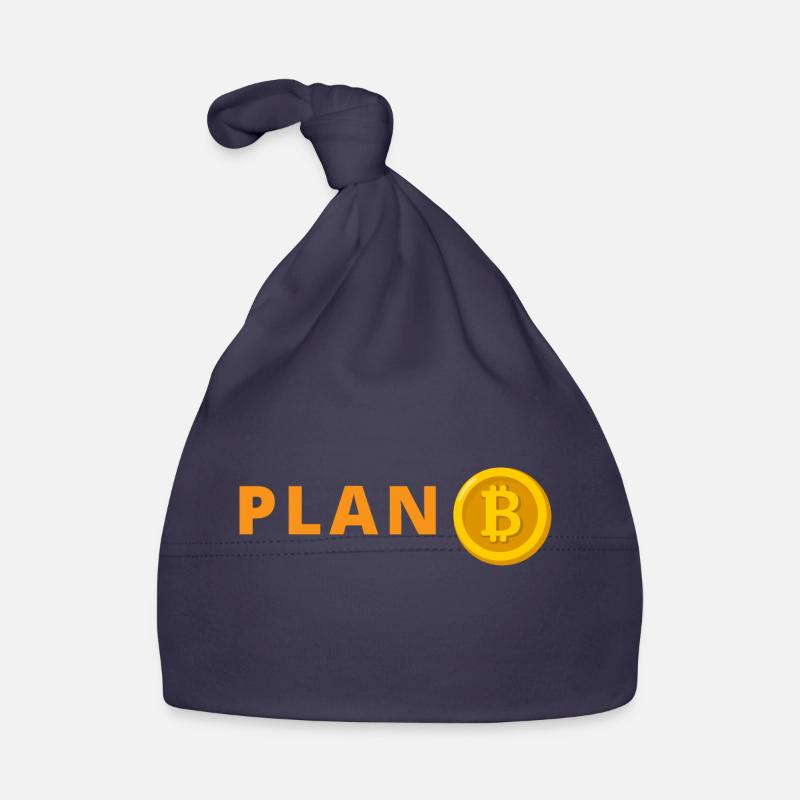 Bitcoin Plan B - Organic Baby Cap - navy