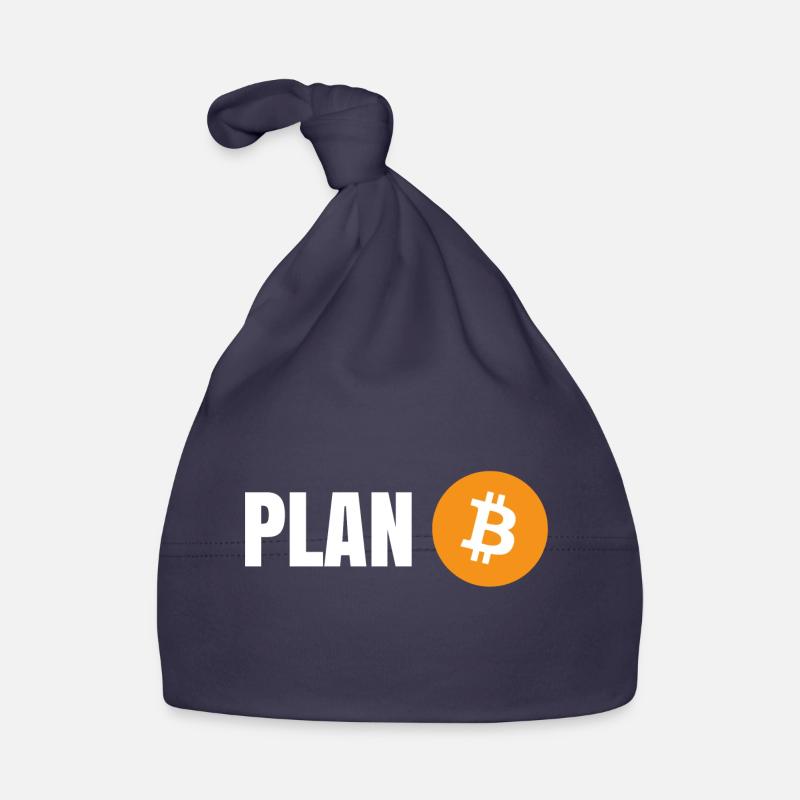 Bitcoin - Plan B - Organic Baby Cap - navy