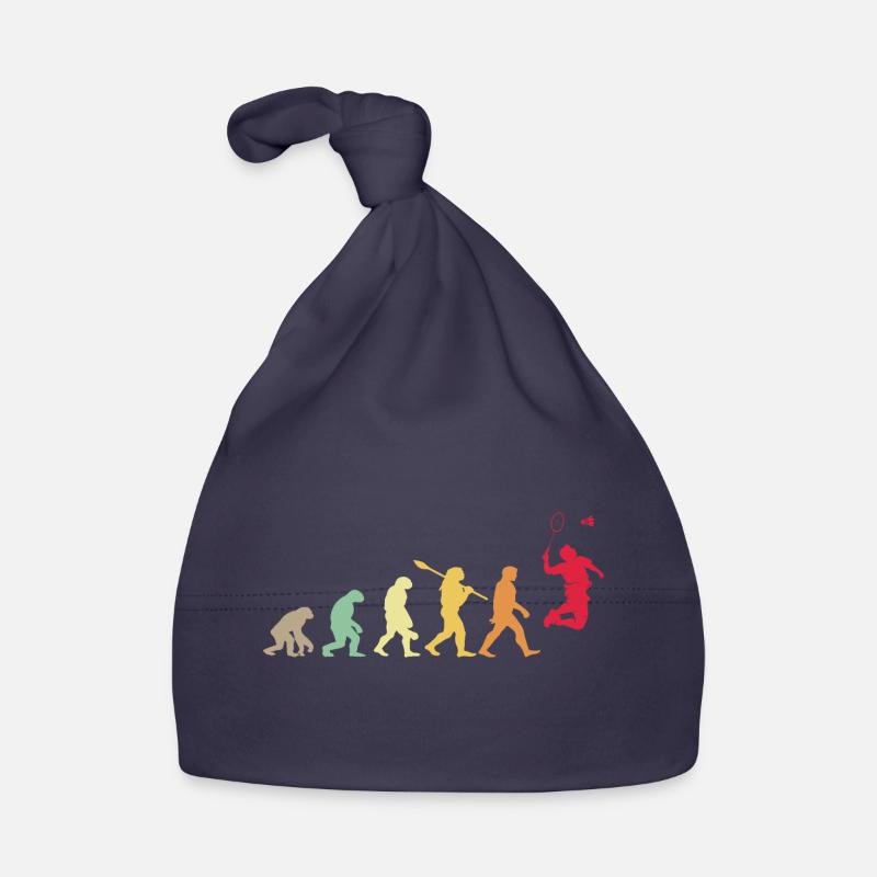 Évolution Badminton Cadeau Pour Badminton Joueurs - Bonnet bio Bébé - marine