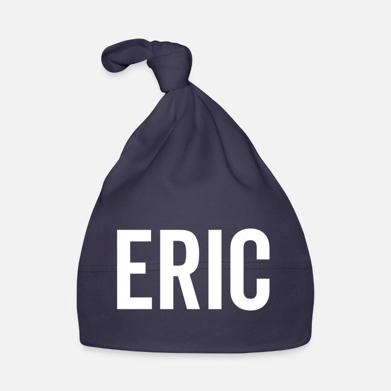 Eric Custom Name Font Text Birthday Organic Baby Cap