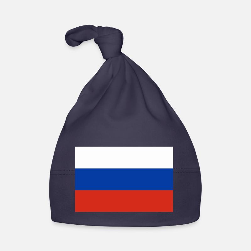 Drapeau Russie / Russian flag Bonnet bio Bébé
