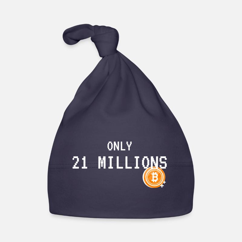 Le Bitcoin - Bonnet bio Bébé - marine