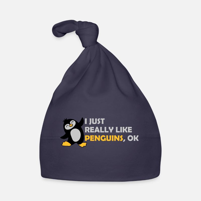 I just like penguins Organic Baby Cap