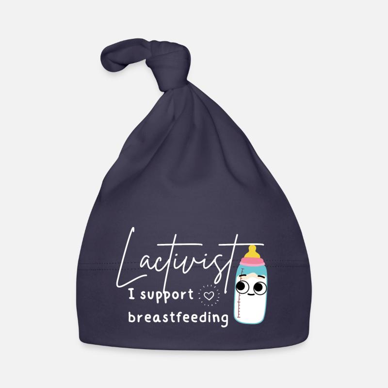 Funny lactation consultant breastfeeding support Organic Baby Cap