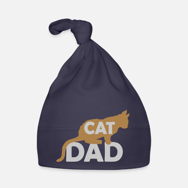Conception du logo Cat Dad Bonnet bio Bébé