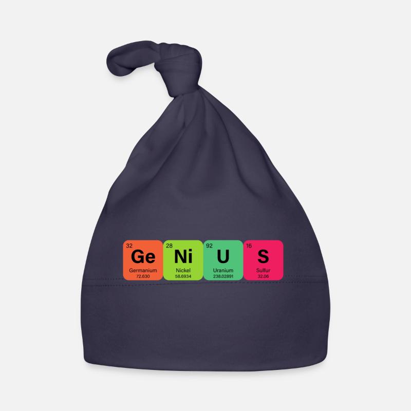 Genius Periodensystem Element Baby Bio-Mütze