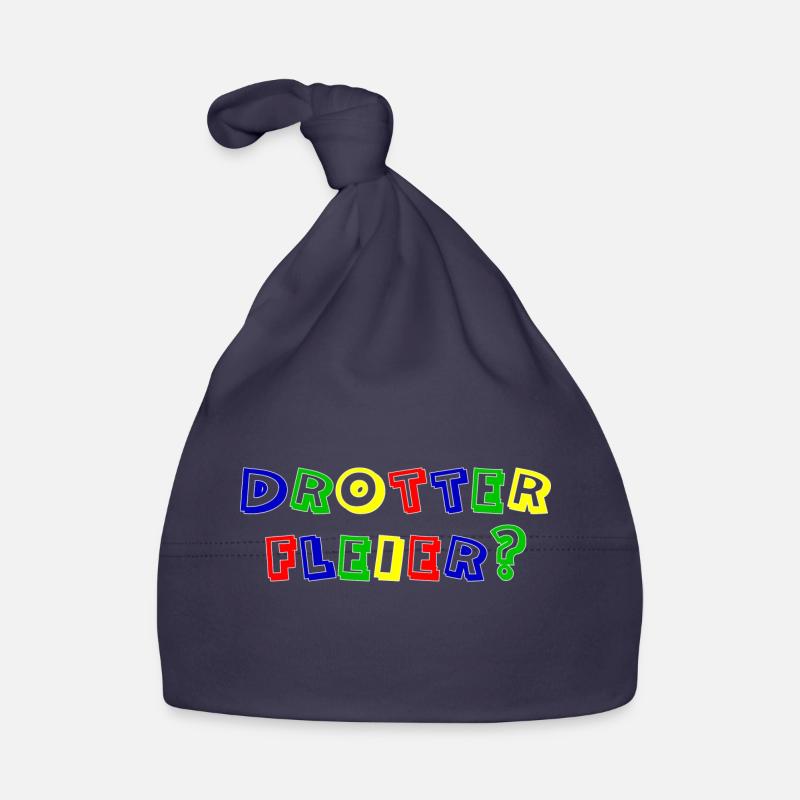 drotter fleier rand weiß Baby Bio-Mütze