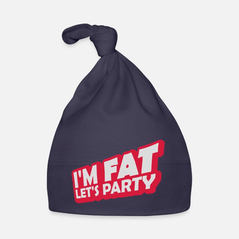 im fat lets party Baby Bio-Mütze