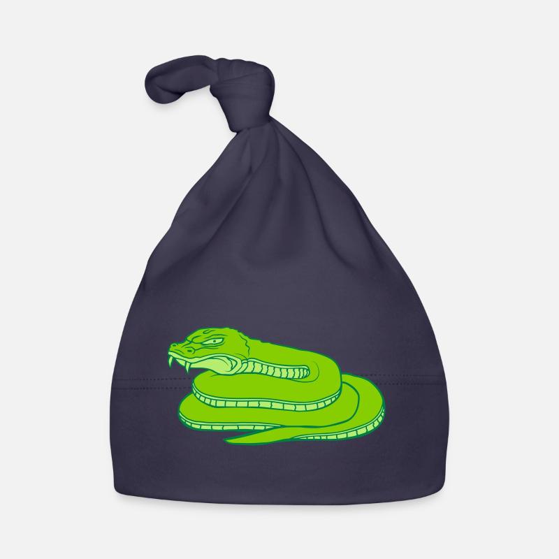 Conception de serpent dangereux maléfique Bonnet bio Bébé