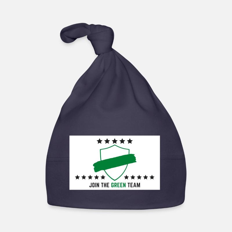 JOIN THE GREEN TEAM // WHITE VERSION Baby Bio-Mütze