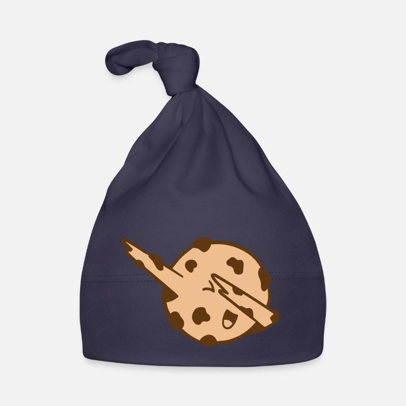 Dabbing Cookie dabbendes Plätzchen Dab Geschenk - Organic Baby Cap - navy