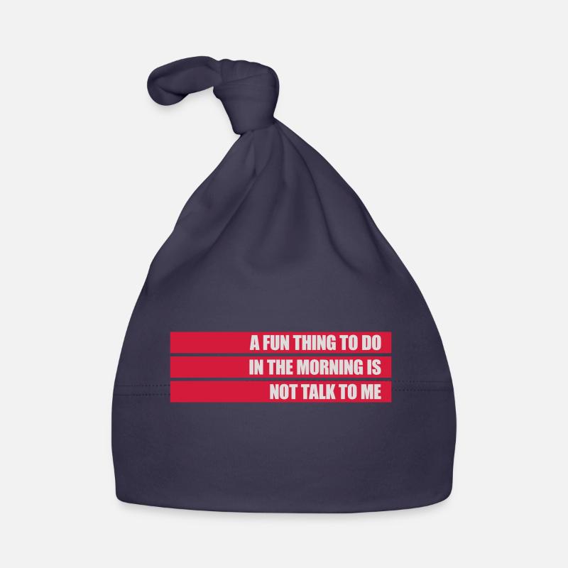 ne me parle pas Bonnet bio Bébé