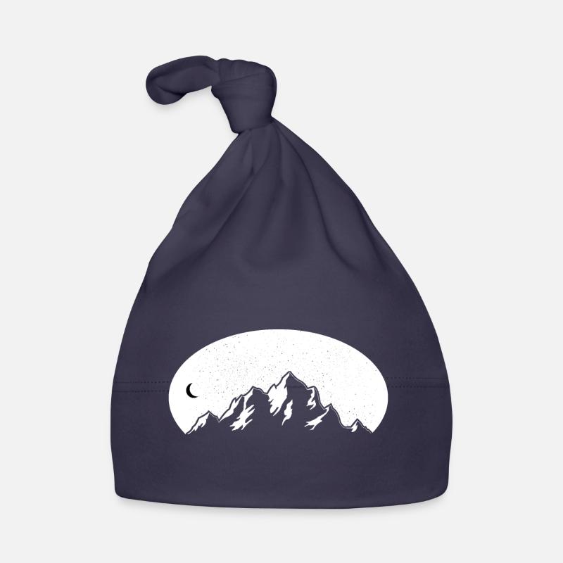 Conception de montagne Wanderer - Bonnet bio Bébé - marine