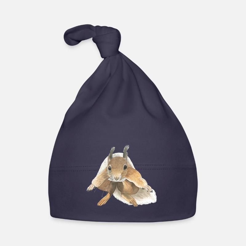 squirrel jumping squirrel Organic Baby Cap