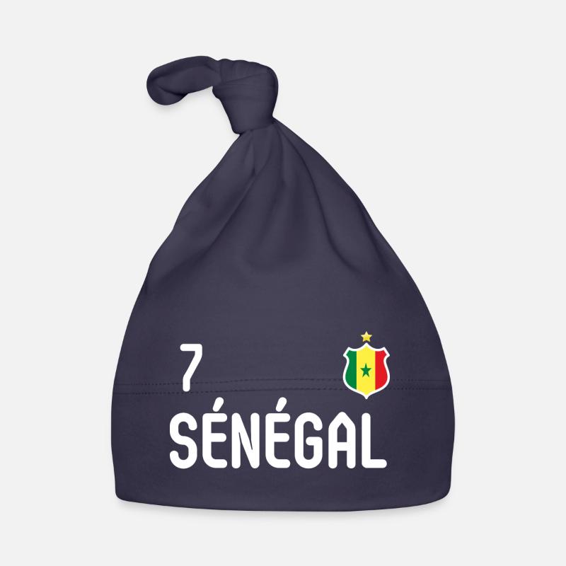 Equipe du Sénégal - Bonnet bio Bébé - marine